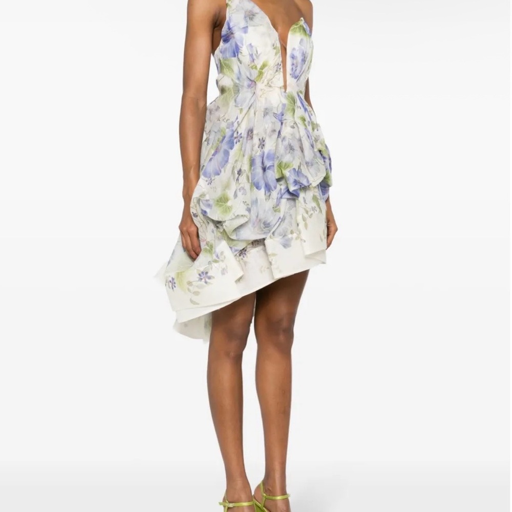 ZIMMERMANN Natura Draped mini dress - Picture 3 of 12